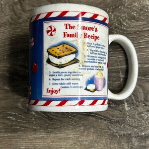 S'mores Recipe Mug - White and Blue